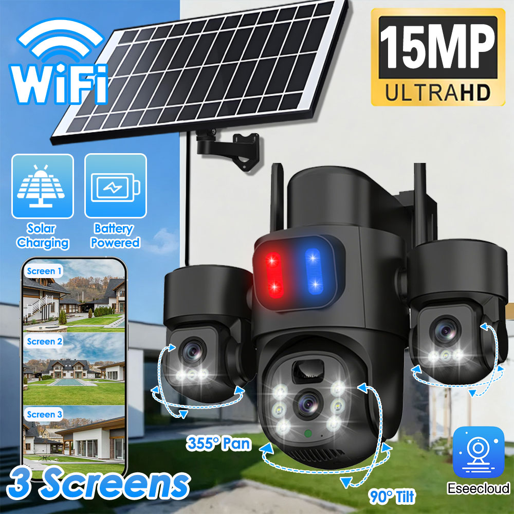 Photography Grid - WIFI Solar PTZ Camera Outdoor 15MP