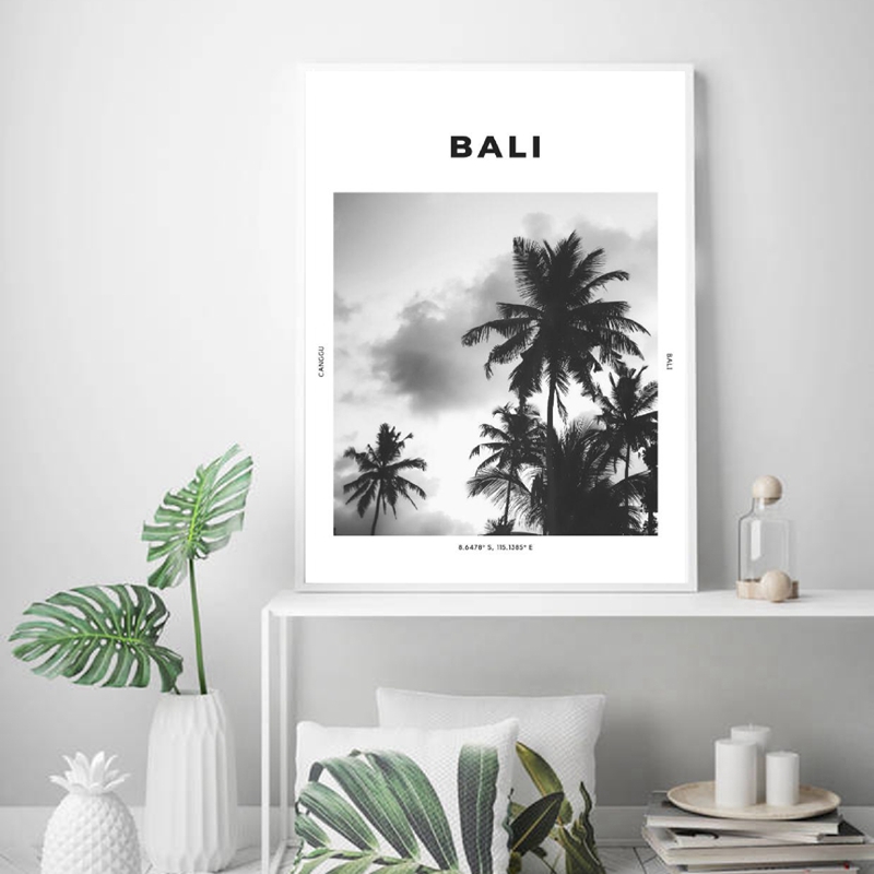 Bali Travel Print Black White  - огляд і ціна Photography Bali