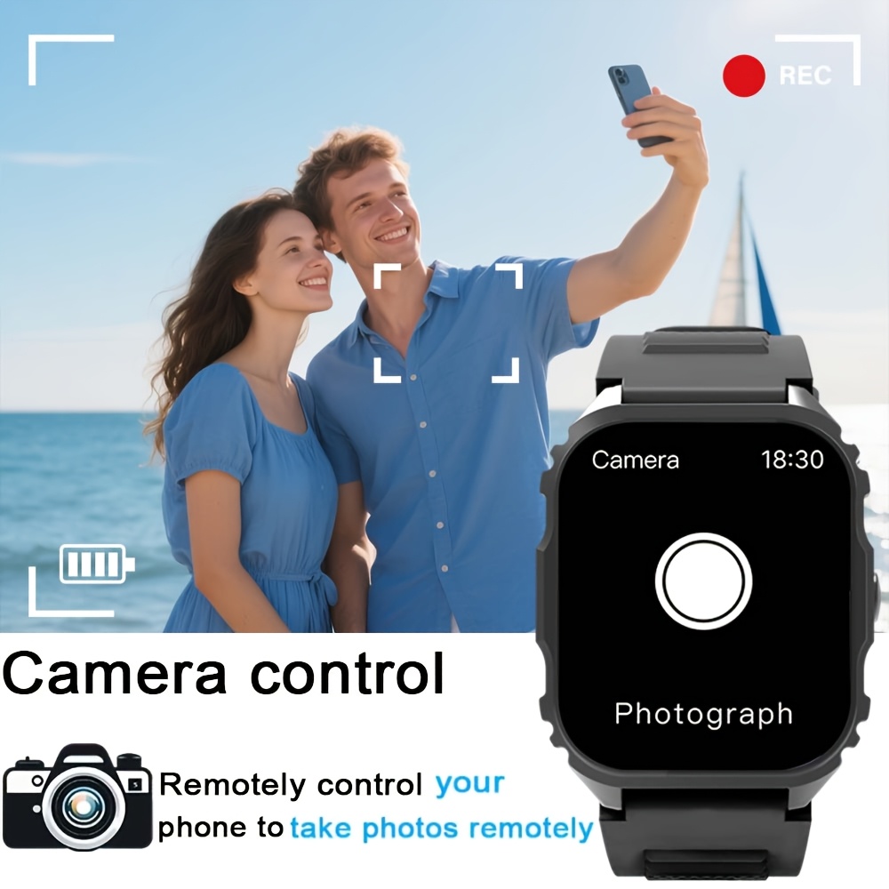 Smart Watch，1.84-Inch Large Sq - огляд і ціна Photography Sport