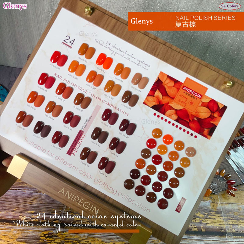 Vintage Brown 24 Color Nail Po - огляд і ціна Color Checker Card
