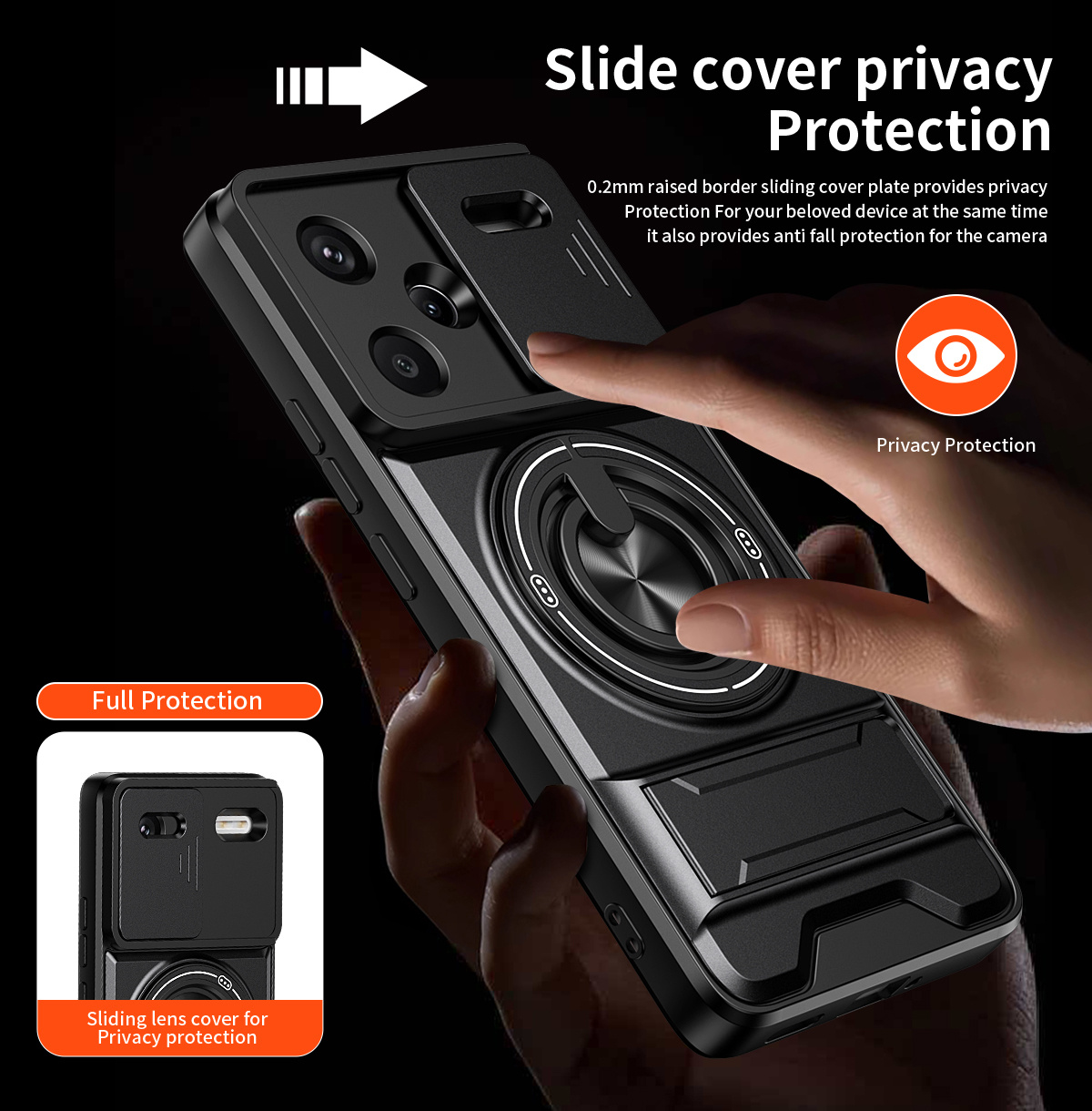 Lens Slide Camera Phone Case f - огляд і ціна Photography Xiaomi